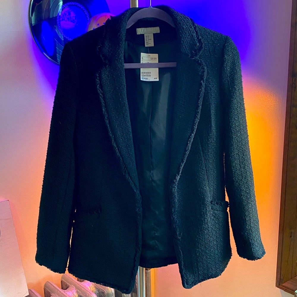 H&M Black Tweed Jacket